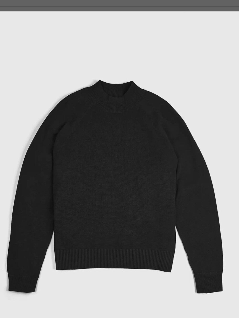 Quince NEW Organic Cotton Mock Neck XL Sweater Oversized Pullover Black Minimal - Picture 10 of 14